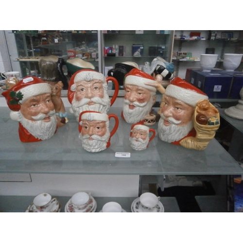 166 - Six Royal Doulton Santa character jugs