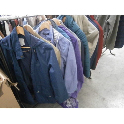 103 - Rail of assorted coats and suits