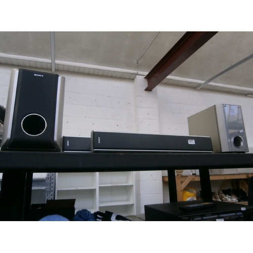 115 - Lot inc Sony Subwoofer and speakers with Ministry of Sound Subwoofer