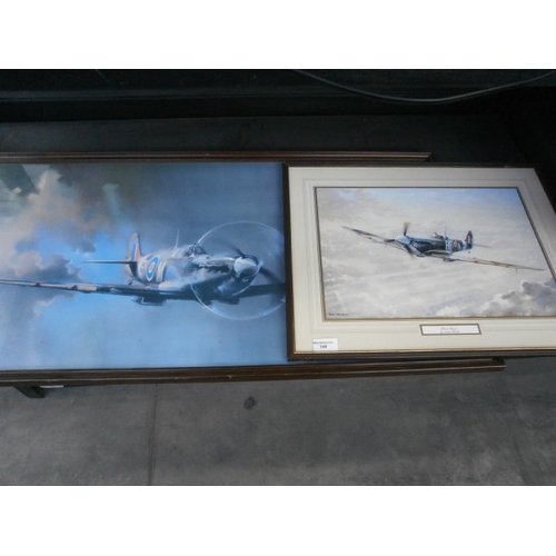 149 - Two framed Spitfire prints