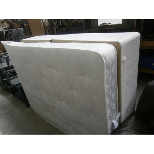 631 - A REST EASY double divan bed base and mattress