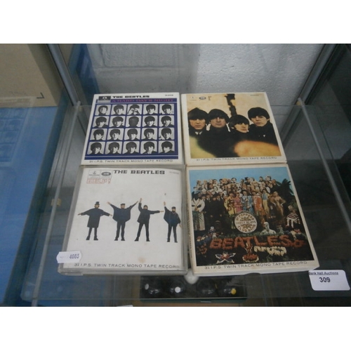 309 - Four  reel to reel Beatles tapes