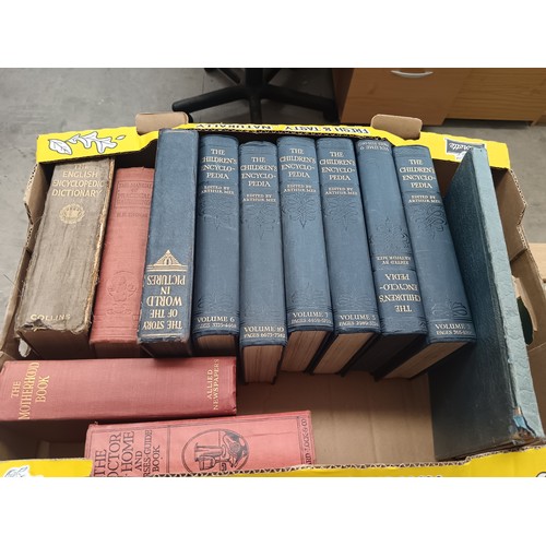 67 - Three boxes of vintage books