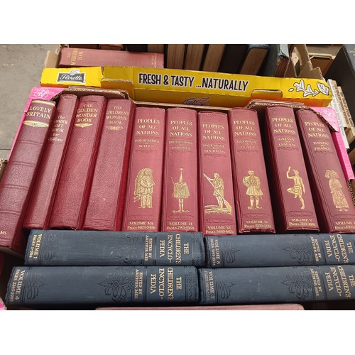 67 - Three boxes of vintage books