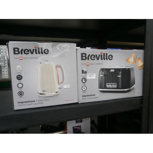 115 - Breville toaster and kettle