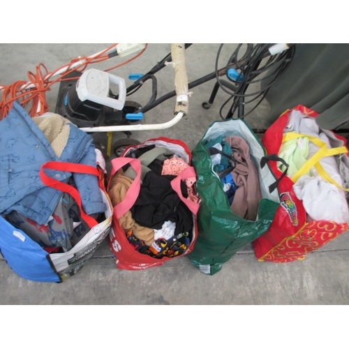 341 - Four bags of assorted clothing