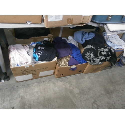 109 - Three boxes of assorted clothing