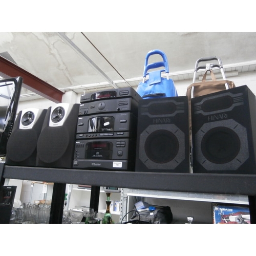 153 - Sanyo Hi-Fi system with Hinari and Samsung speakers