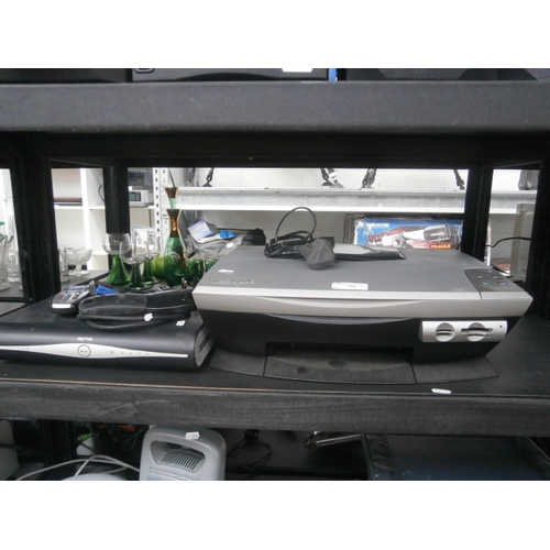 154 - Lot inc Lexmark printer and Sky box