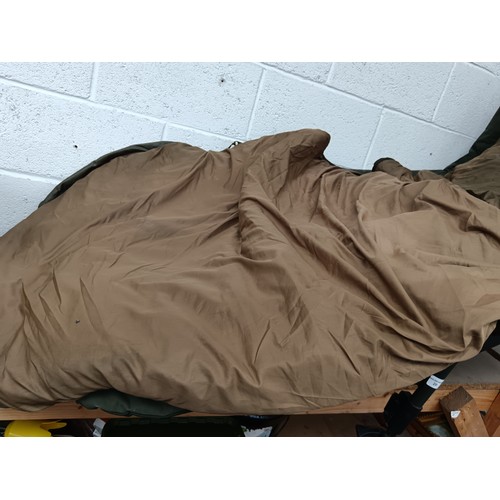 20 - Nash Indulgence fishing bed as found has wear on foot area see pics these are replaceable