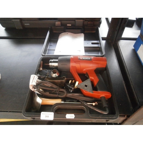 268 - Einhell heat gun with case working