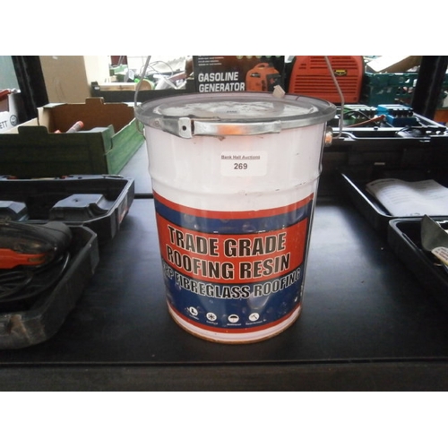 269 - Tin of Trade Grade Roofing Resin