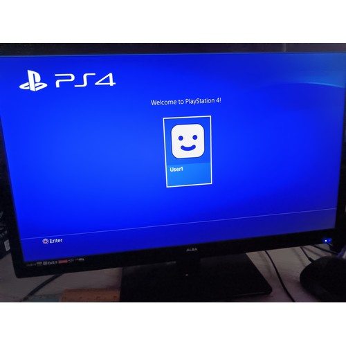 170 - PS4 with controllers and power lead, working and cleaned