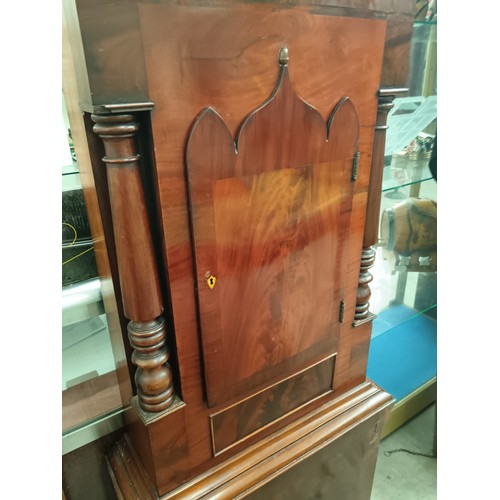 400 - Vintage mahogany grandfather clock