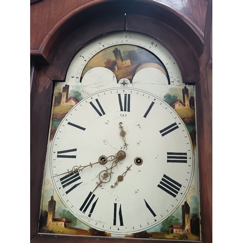 400 - Vintage mahogany grandfather clock