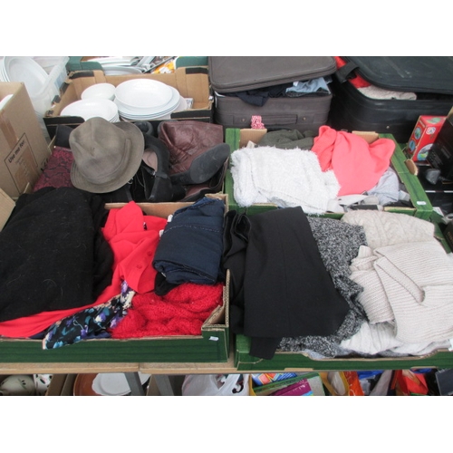 70 - Four boxes inc clothing and footwear