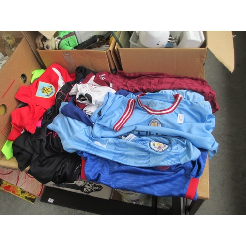 74 - Collection of assorted football strips
