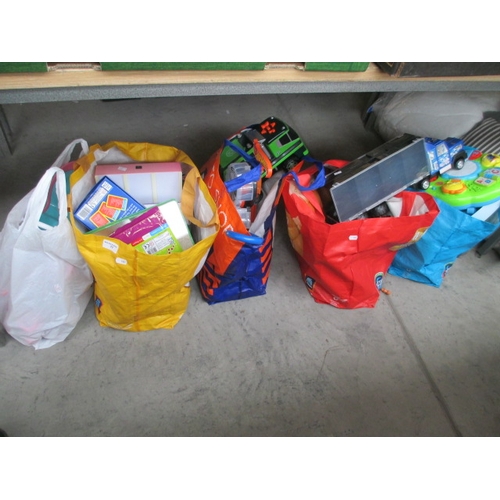 77 - Five bags of assorted toys