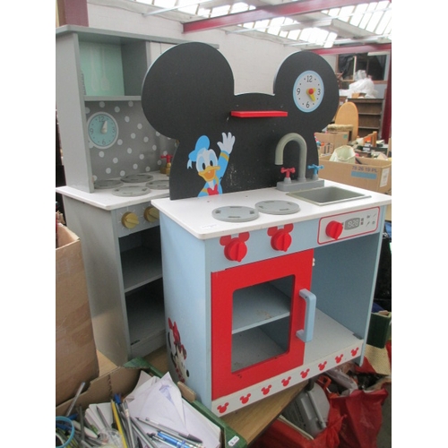 81 - Two kids wooden kitchen units