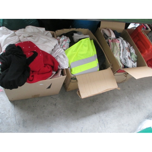 91 - Three boxes of assorted clothing