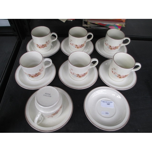 187 - 15 pieces of Poole pottery