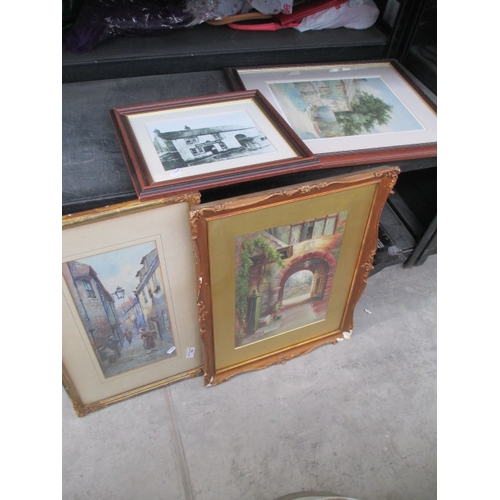 196 - Four assorted artworks