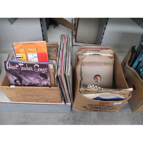 210 - Two boxes of assorted vinyl