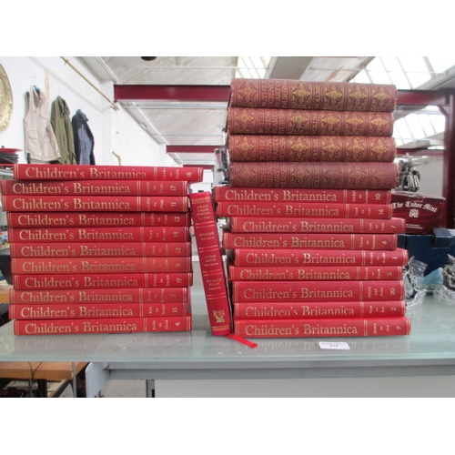 218 - Lot inc Children's Britannica books, The Science & Art of Nursing books and Readers Digest book