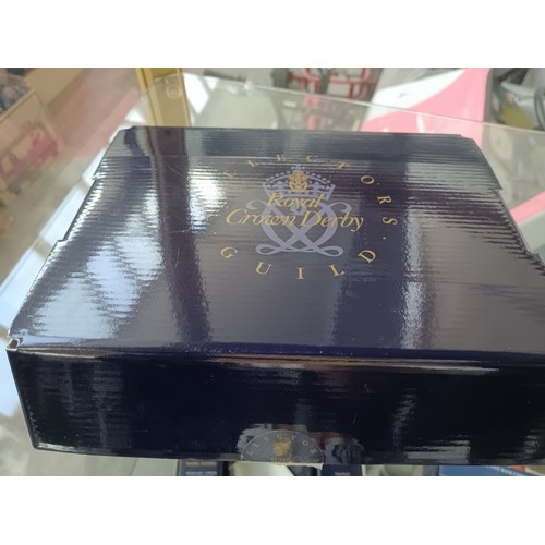 236 - Boxed Royal Crown Derby with gold stopper and certificates Bank Vole ornament
