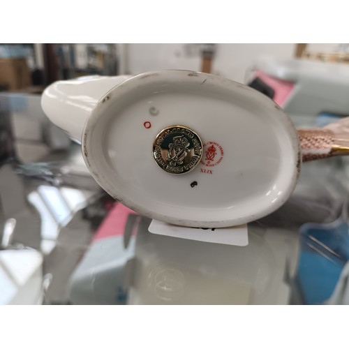 237 - Royal Crown Derby fish ornament with gold stopper to base