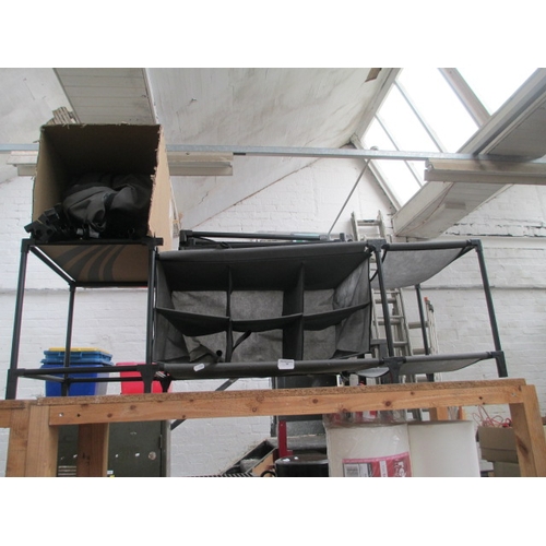 51 - Fabric and metal pole storage unit