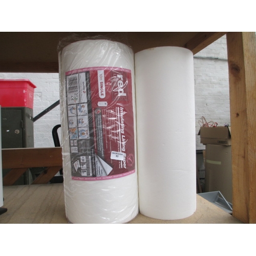 53 - Two rolls of red label insulation