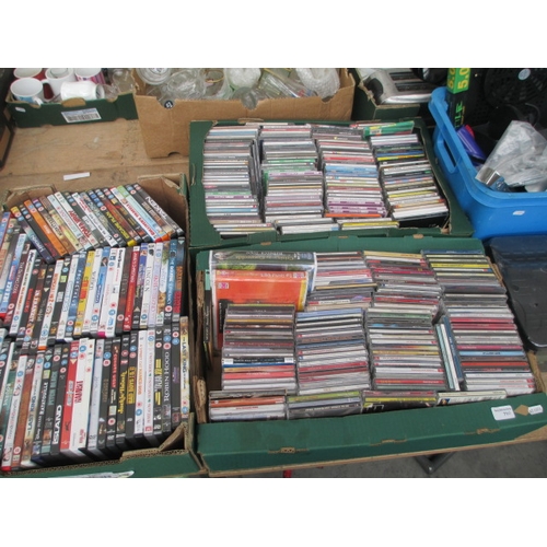 71 - Three boxes inc CDs and DVDs