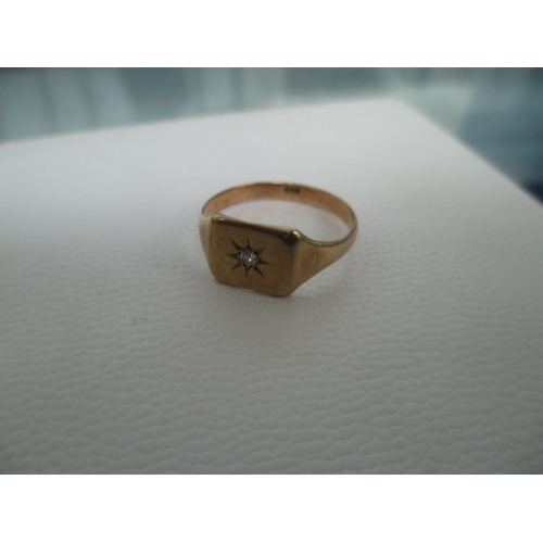 406 - 9ct gold ring, weight 2.9grams