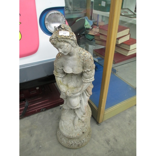 412 - Cast concrete garden statue, 32