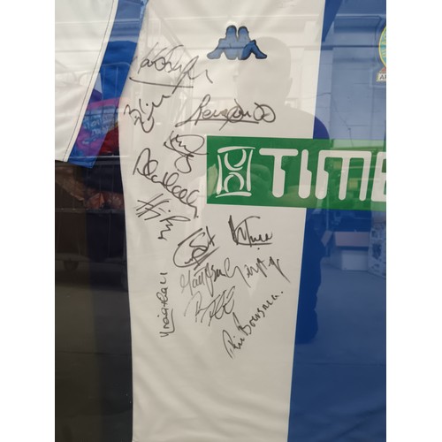 341 - Signed and framed Blackburn Rovers shirt