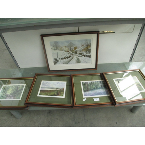 188 - 5 framed limited edition prints