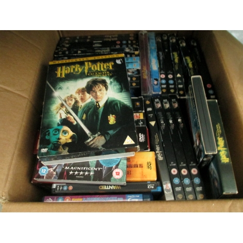 246 - A box of DVDs mostly Harry Potter