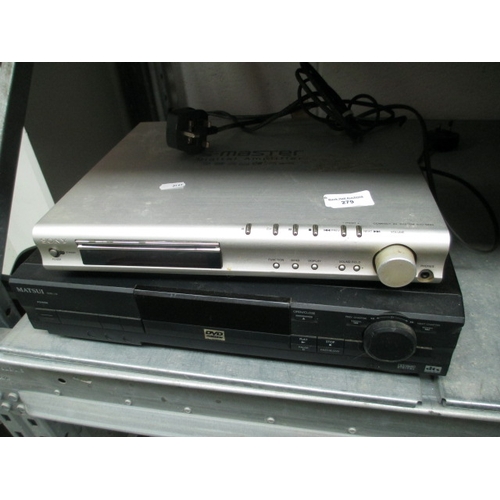 279 - A MATSUI DVD player and a S-MASTER digital amplifier - a/f