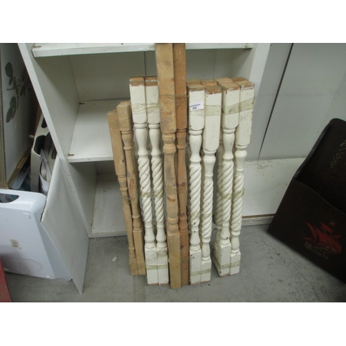 330 - Set of wooden spindles