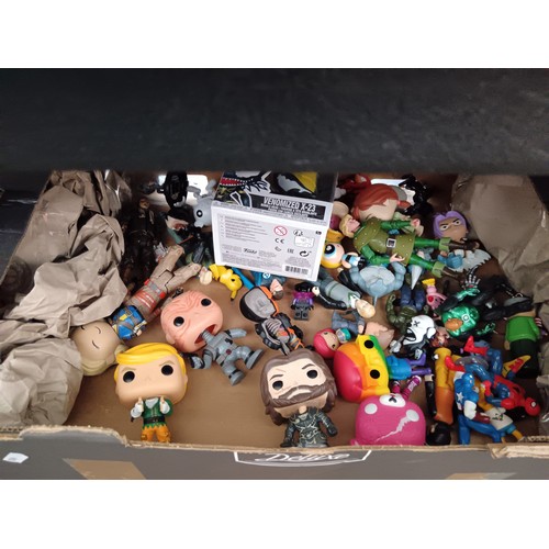 245 - 2 boxes of toys inc Pop toys