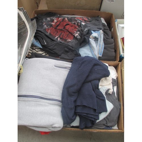 57 - Two boxes of assorted Men's clothing, sizes XL/XXL