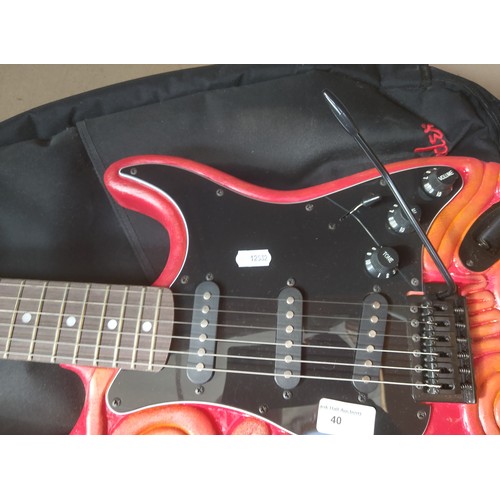 40 - Electric guitar with case