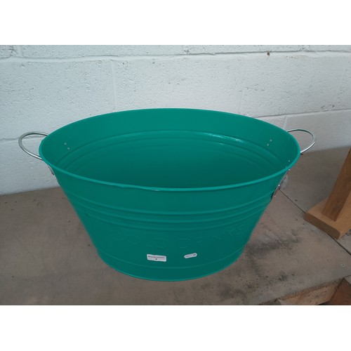 3 - Large Enamel drinks bin with bottle opener