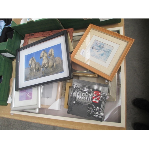 71 - Collection of assorted artwork and picture frames