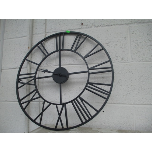 329 - Wrought iron clock