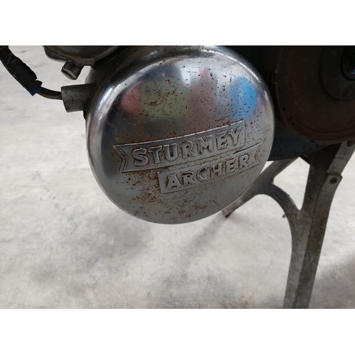 300 - Vintage The Raleigh 50cc bike with Sturmey Archer engine and original reg plate. In very good condit... 