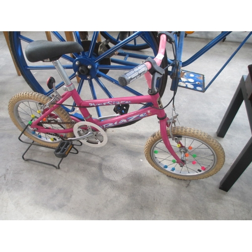 130 - Girls pink bike