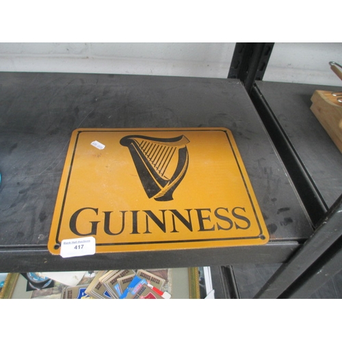 435 - Enamel Guinness sign 24x28 cm