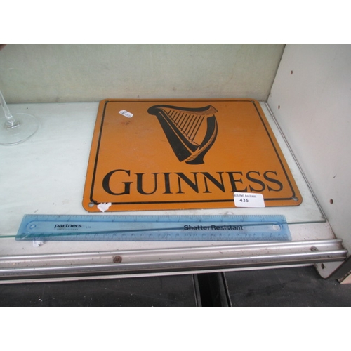 435 - Enamel Guinness sign 24x28 cm